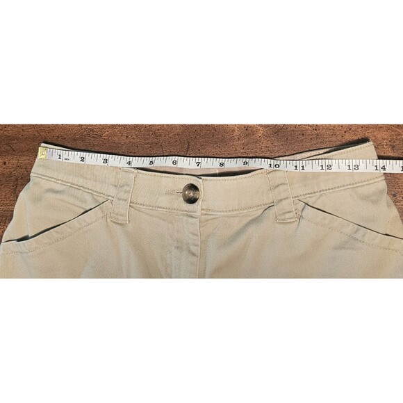 LL Bean Womens Shorts Size 8 Reg Classic Fit Khaki Tan Outdoors Hiking Stretch - Picture 9 of 11